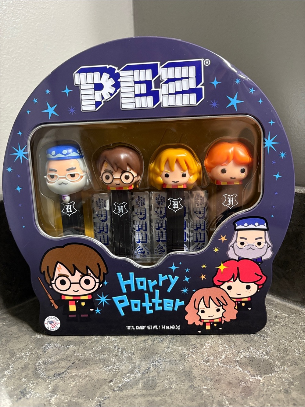 PEZ Harry Potter Character Candy Dispenser Set - Purple
